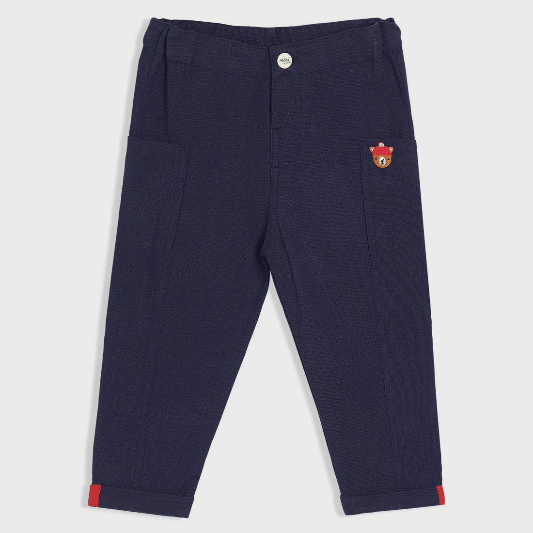 Navy Blue Woven Pants