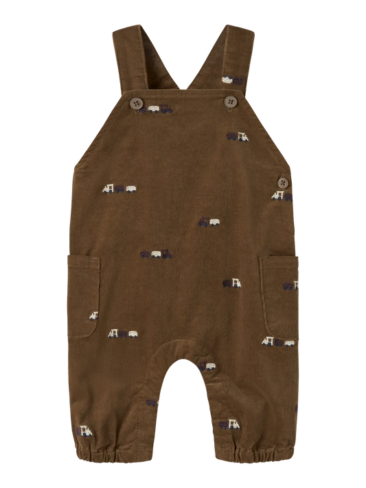 Chocolate Brown Dungarees - Vehicles