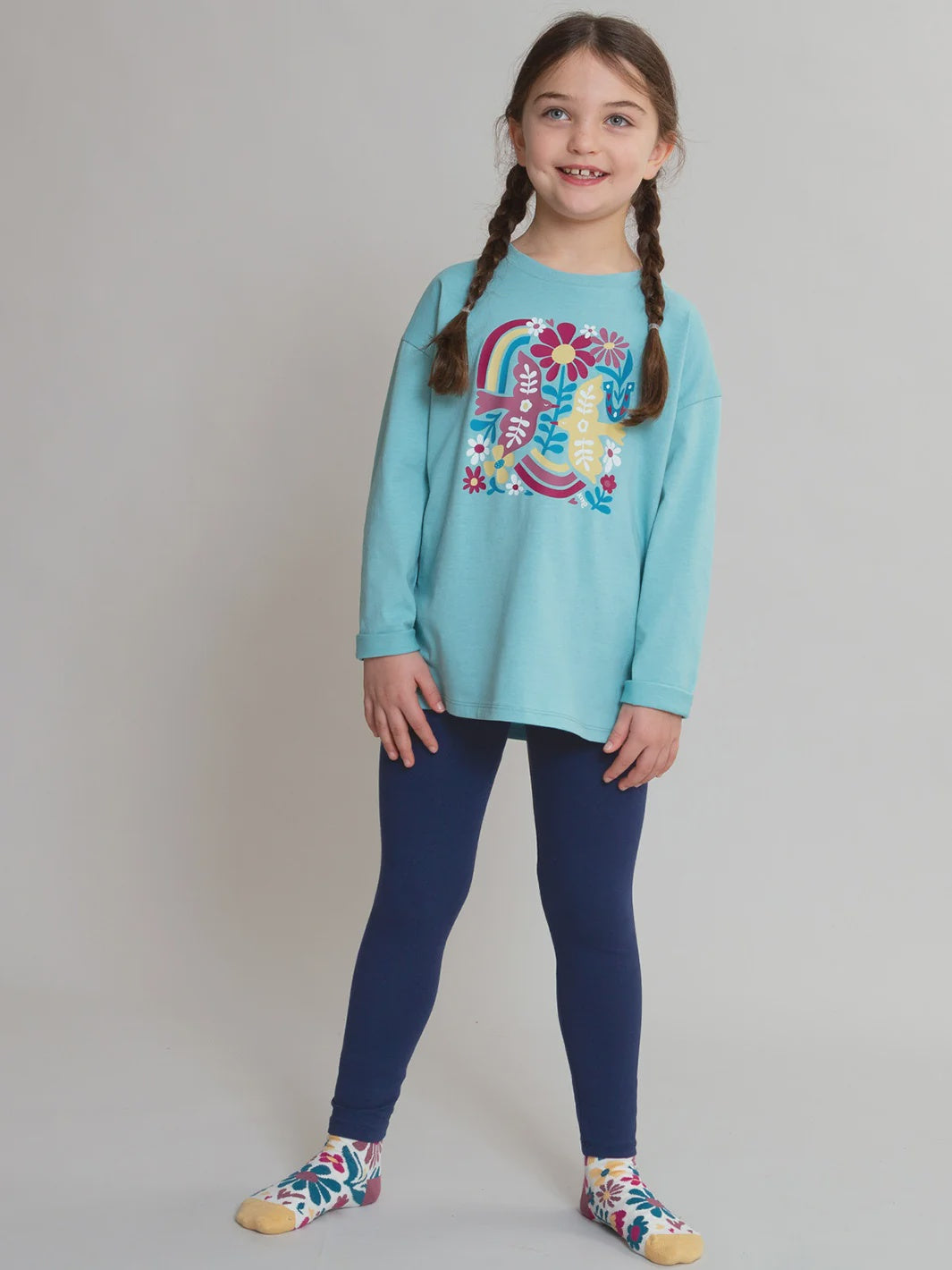 Classic Navy Leggings (GOTS)