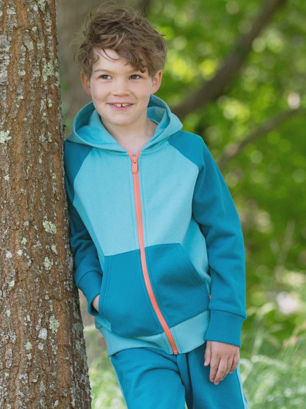 Colour Block Hoodie (GOTS)