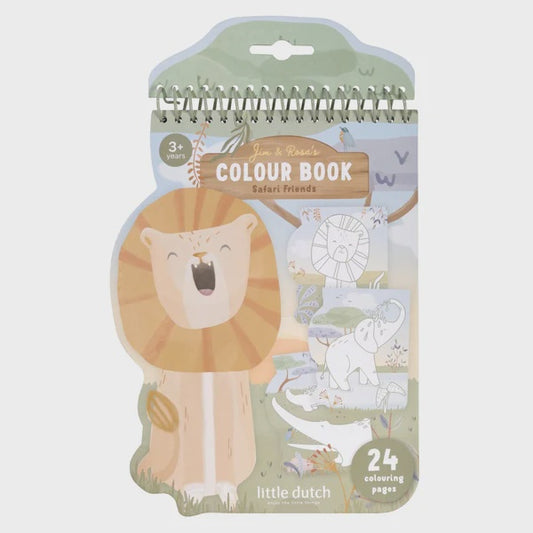 Shaped Colouring Book - Safari Lion