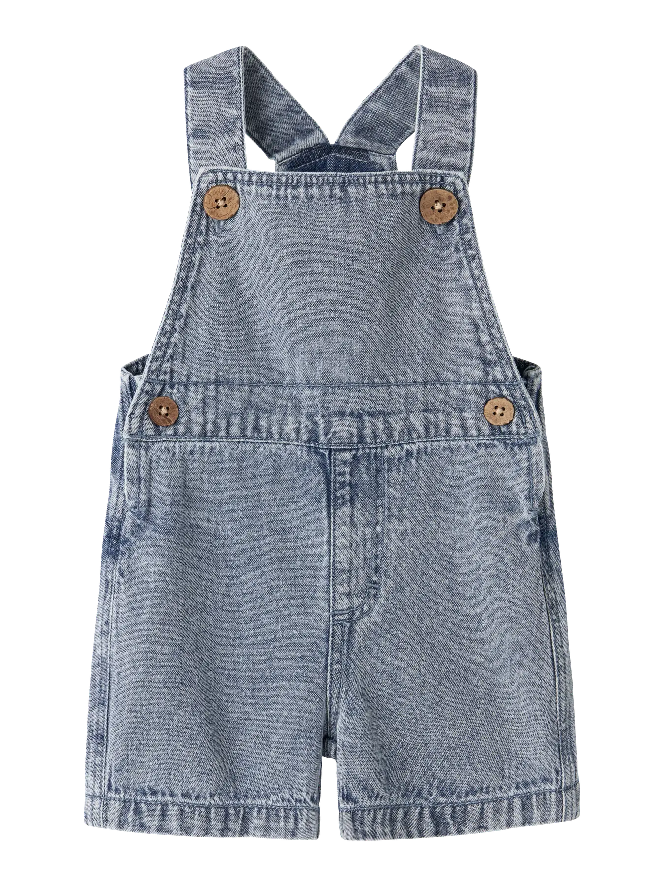 Denim Dungaree Shorts
