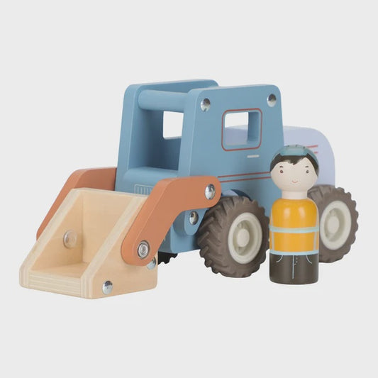 Wooden Dumper Truck FSC - Blue