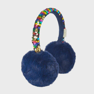 Rainbow Sequin Earmuffs