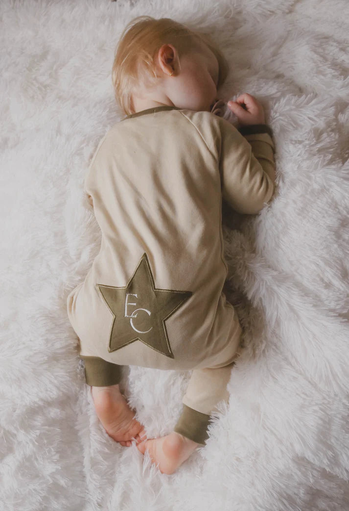 Organic Cotton Star Sleepsuit