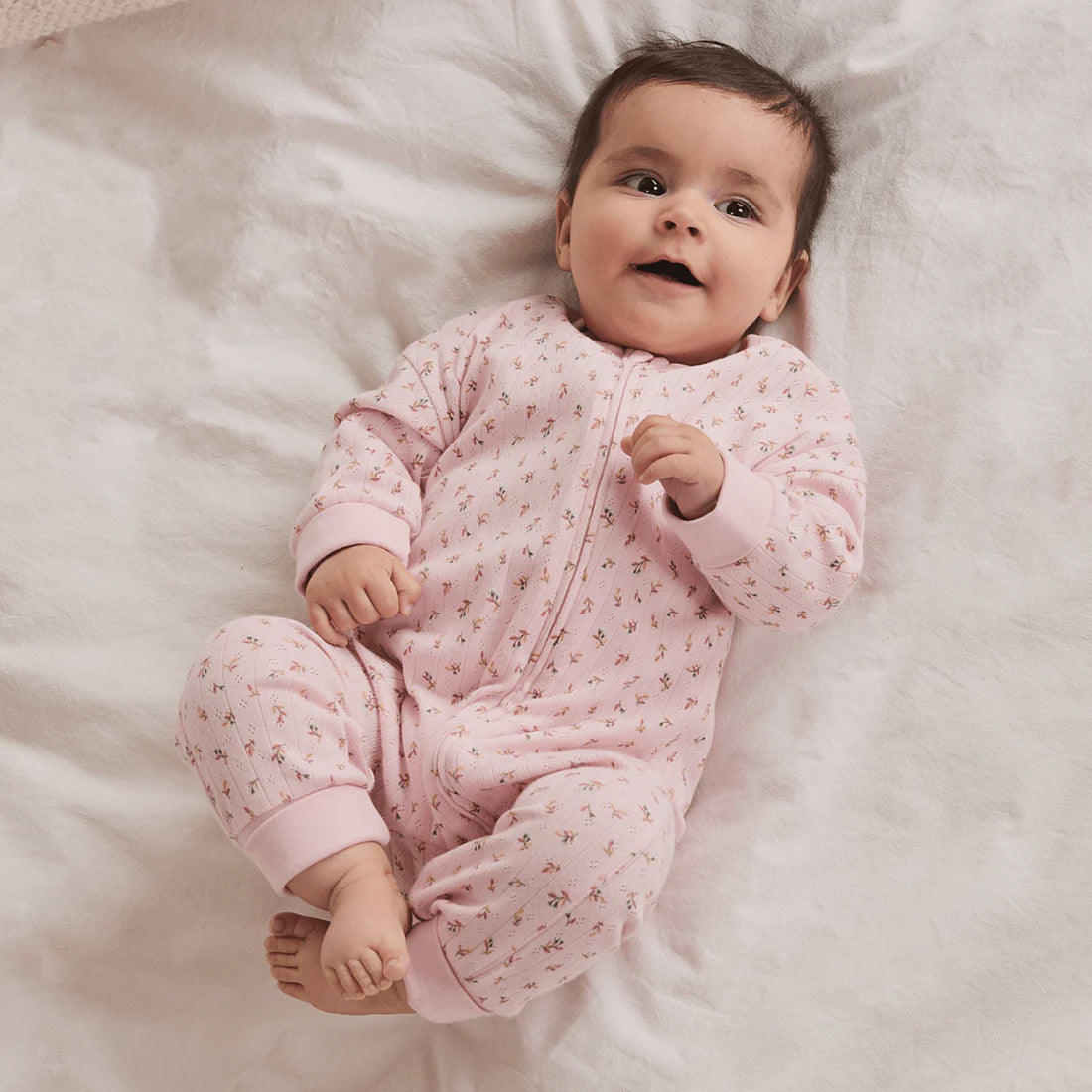 Floral Sleepsuit - Pink