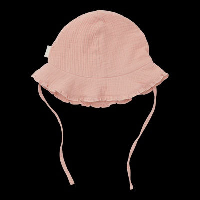 Muslin Hat - Flower Pink