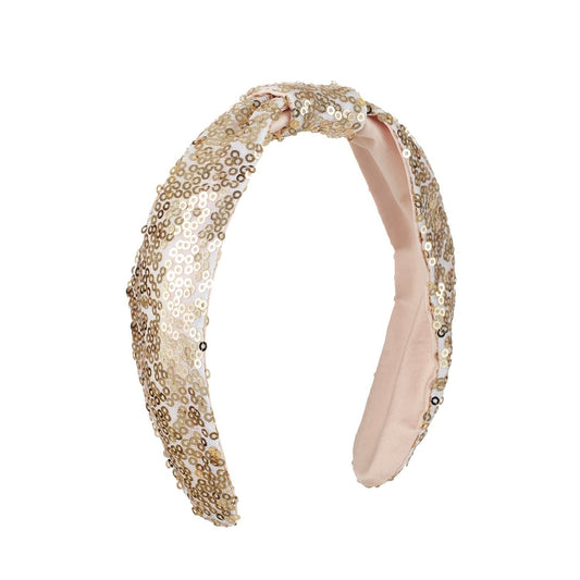 Gold Sparkle Sequin Headband