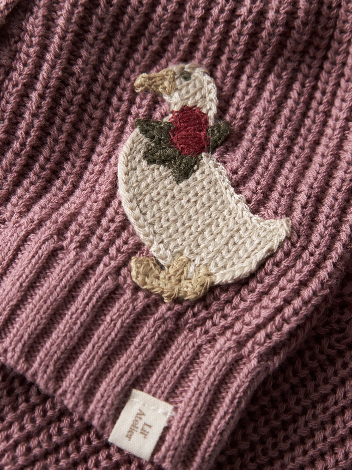 Little Goose Cardigan - Rose