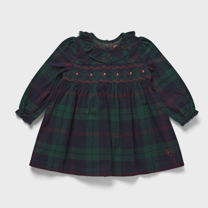 Tartan Dress - Green Check