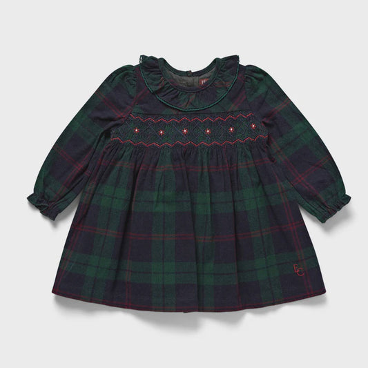 Tartan Dress - Green Check