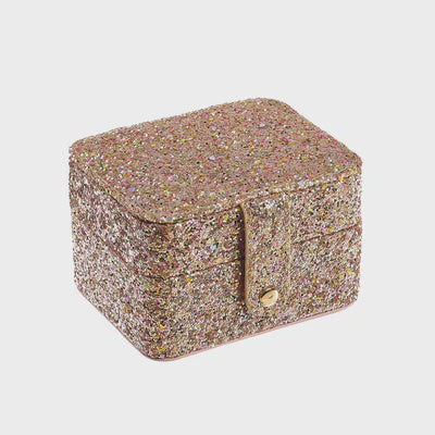 Confetti Glitter Gold Jewellery Box