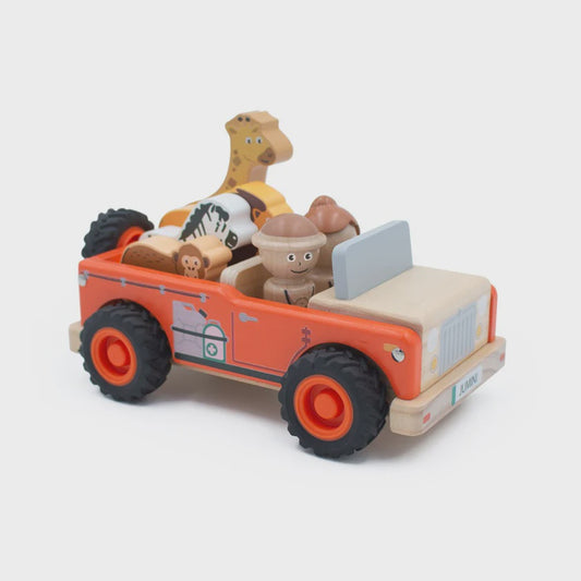 Wooden Safari Jeep Play Set