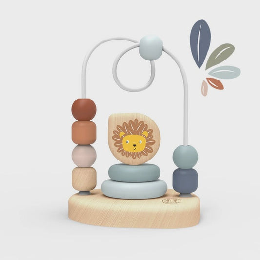 Lion Wooden Bead Maze