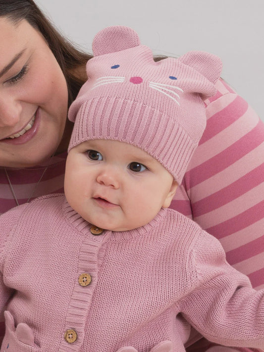 Little Mouse Knit Hat (GOTS)