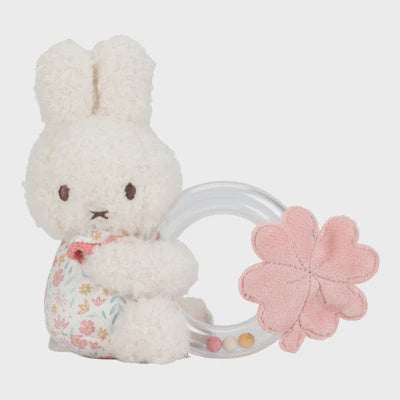 Miffy X Little Dutch Rattle Ring - Lucky Blossom