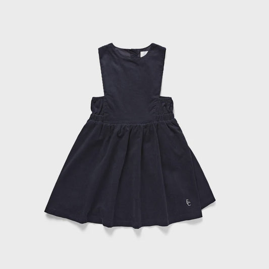 Corduroy Dress - Navy Blue