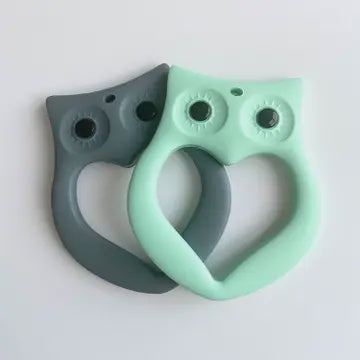 Owl Teether - Grey
