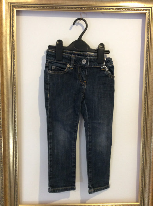 Pre-loved Mini Boden Dark Denim Jeans 3y