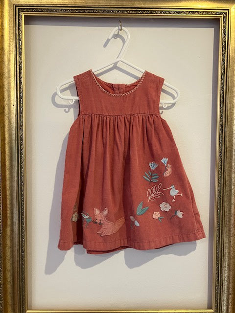 Pre-loved M&S Cord Pinafore 9-12m