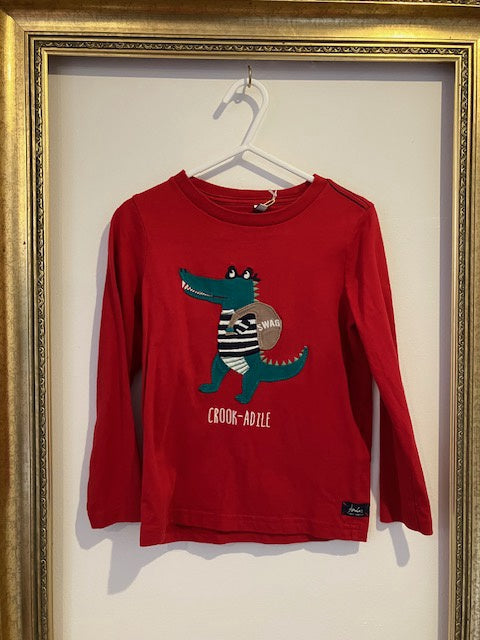 Pre-loved Joules Crocodile Top 5y