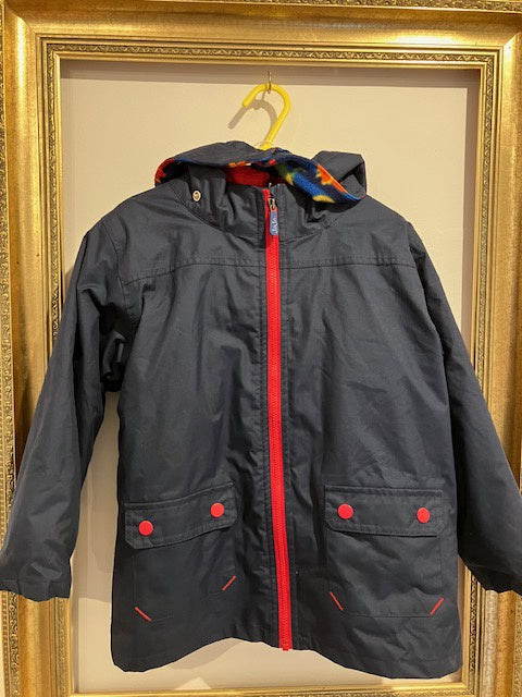 Pre-loved JoJo Waterproof Raincoat & Fleece Coat 2 in 1 4-5y