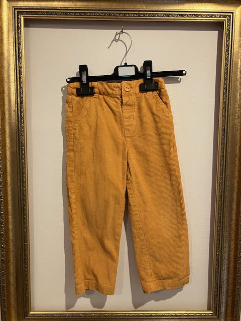 Pre-loved JoJo Mustard Cord Trousers 2-3y