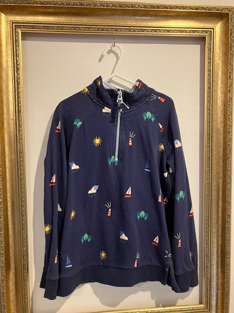 Pre-Loved Joules Blue Sweatshirt 8Y