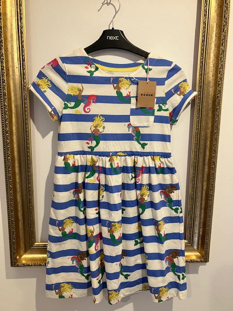 Pre-loved Boden Mermaid Dress 8-9y with tags