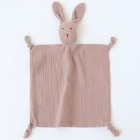 Muslin Bunny Comforter - Blush Pink