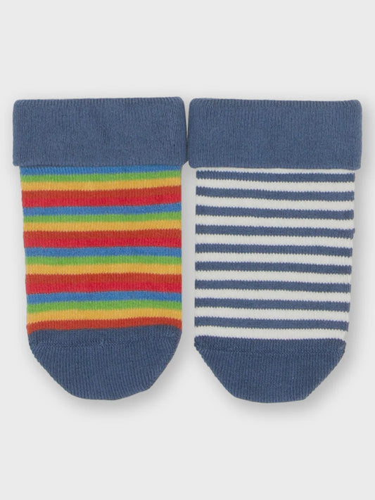 Rainbow Socks Blue (GOTS)