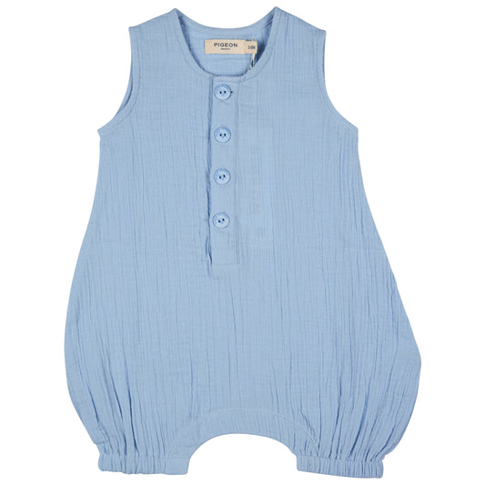 Baby All in One Muslin - Pale Blue