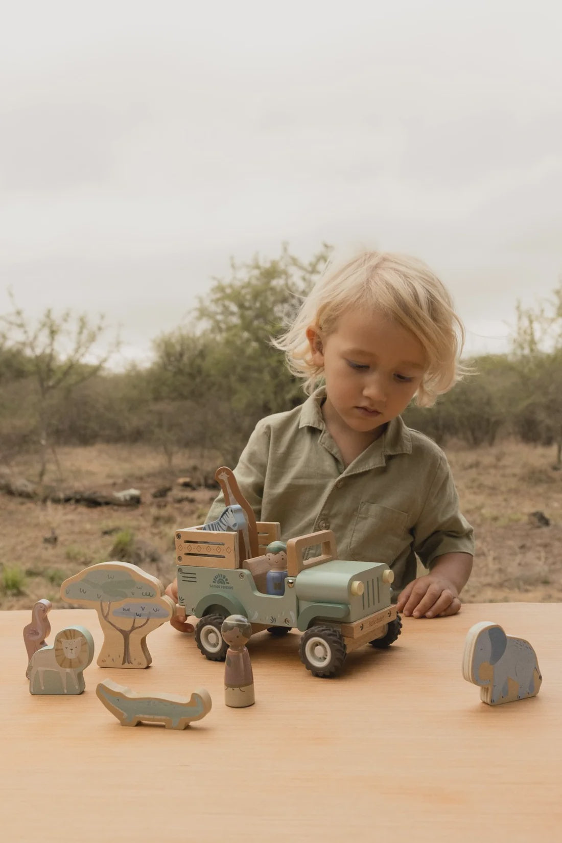 Wooden Safari Car FSC