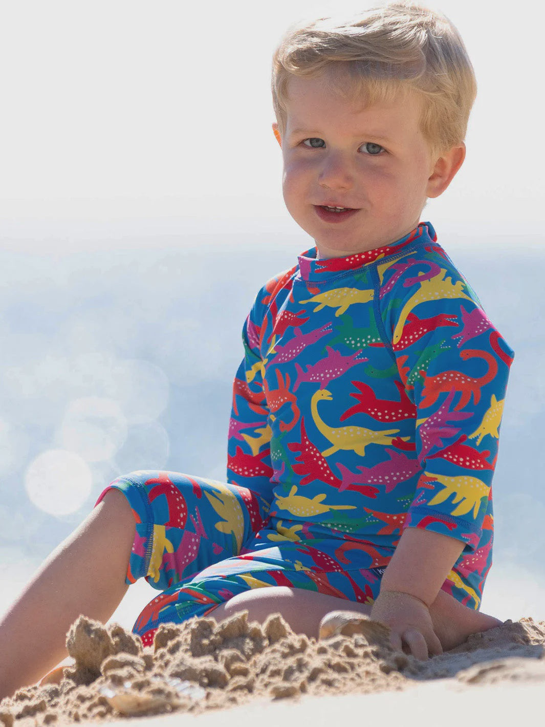 Sea Dinosaur Sunsuit - Swimming Costume