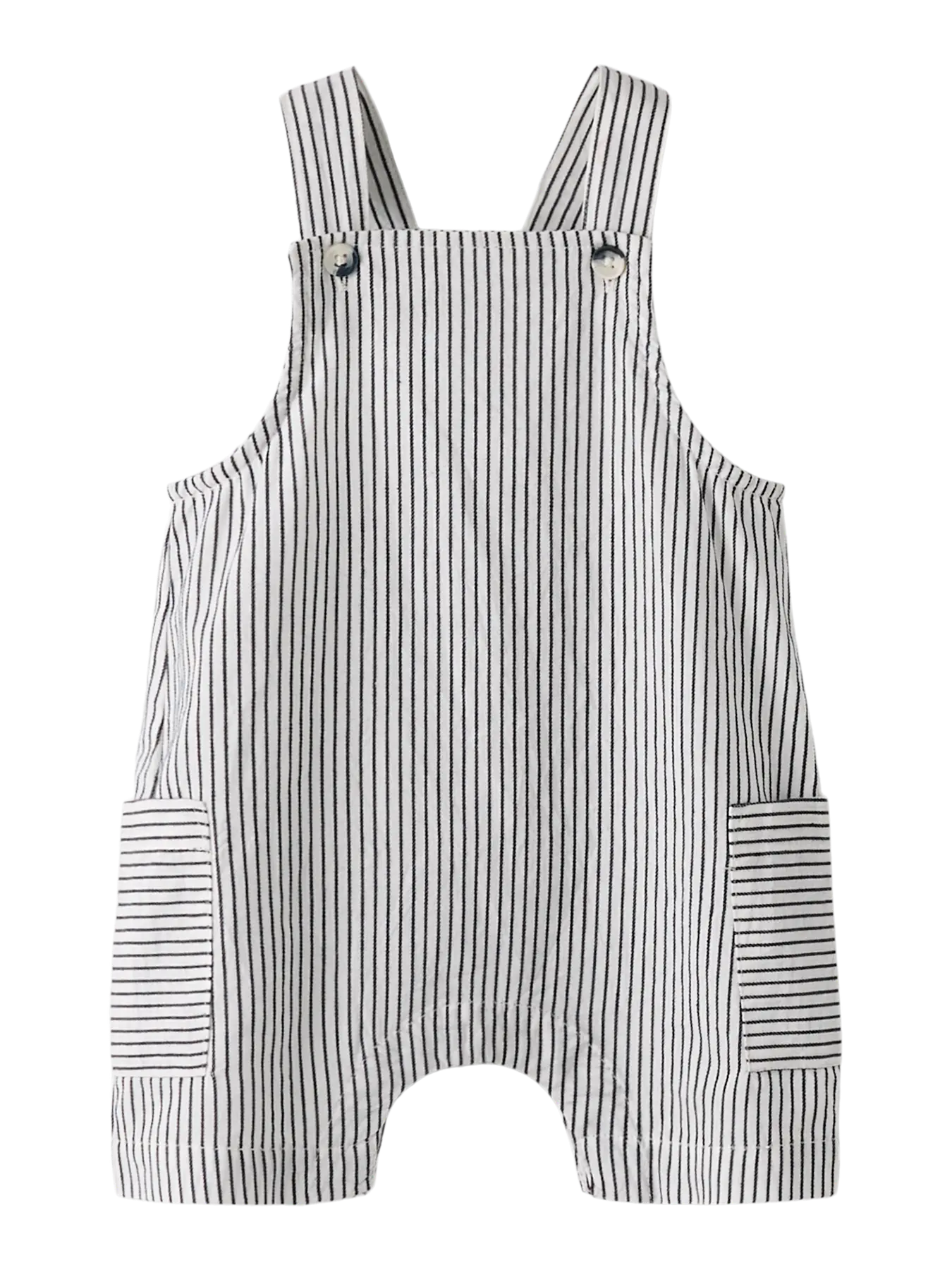 Striped Dungarees - Organic Cotton