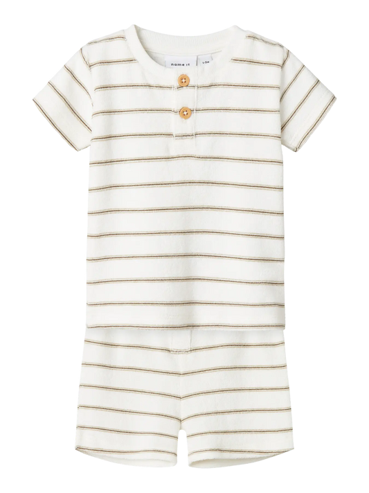 Top & Shorts Set - Cloud Dancer