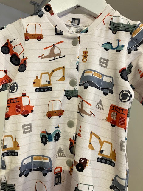 Tiny Transport Sleepsuit