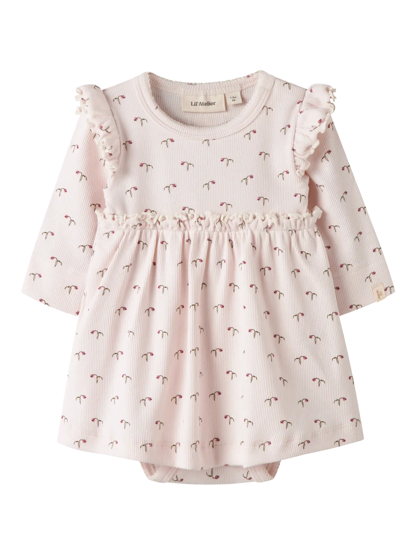 Long Sleeved Floral Print Dress