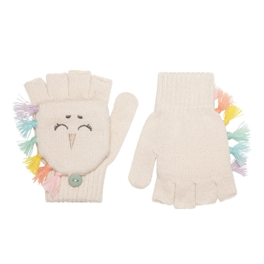 Rainbow Unicorn Knitted Gloves - 3-6 years