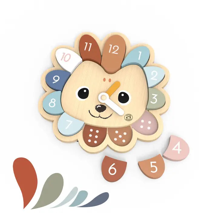 Educational Wooden Hedgehog Clock FSC