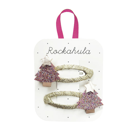 Jolly Christmas Glitter Christmas Tree Clips