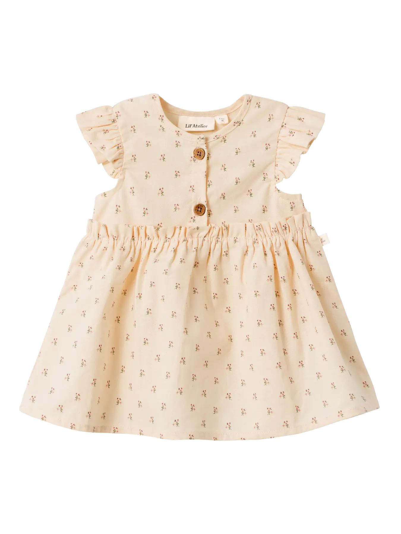 Cream Floral Ditsy Dress