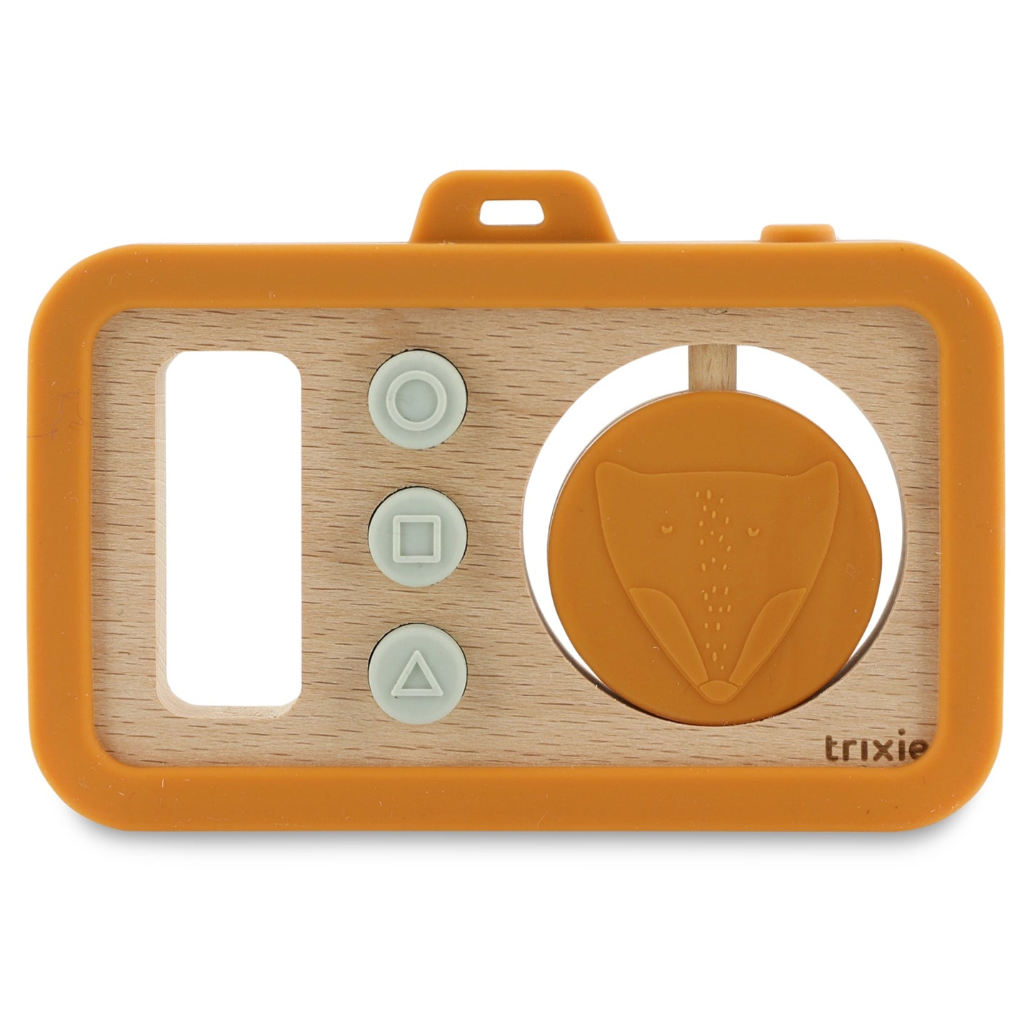 Wooden Silicone Baby Camera - Fox