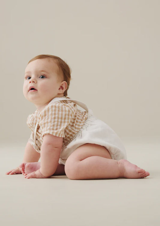Gingham Smart Shirt & Romper