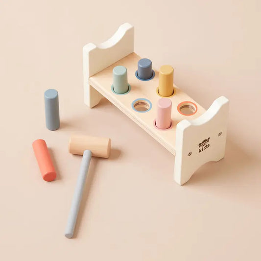 Wooden Hammer Bench Toy