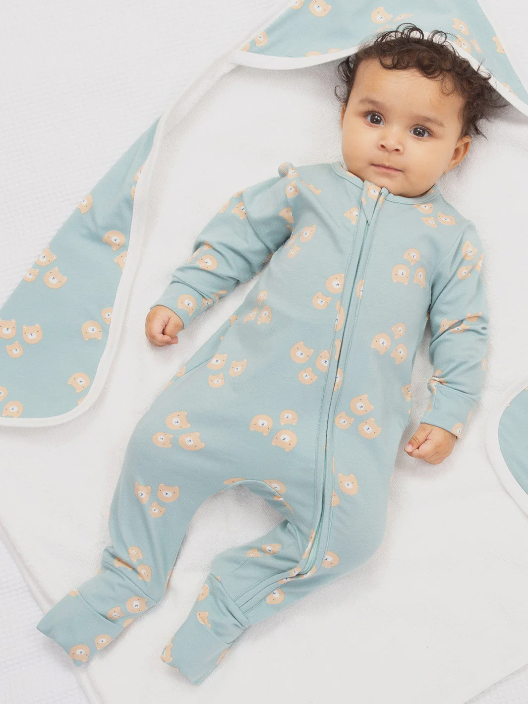 Three Bears Sleepsuit (GOTS)