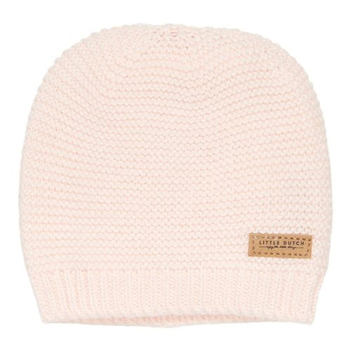Knitted Baby Cap Light Pink