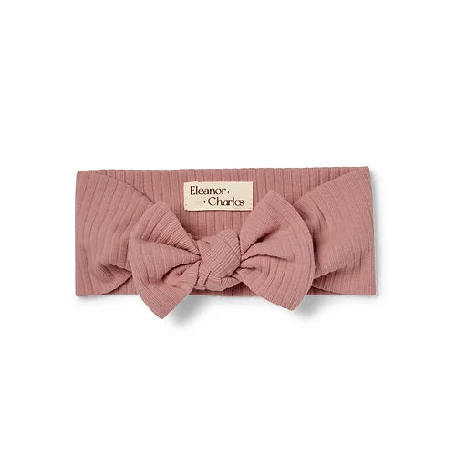 Ribbed Bow Baby Headbands