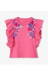 Summer blooms ruffle tee