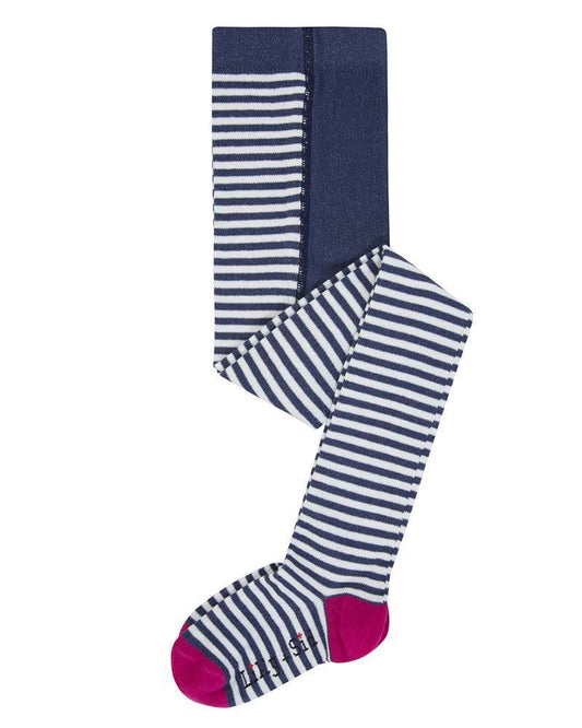 Navy stripe tights